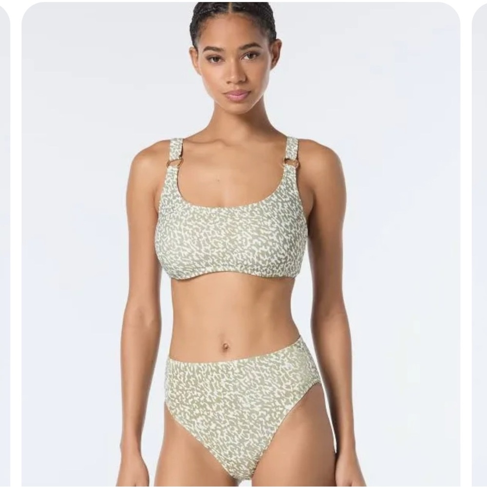 Michael Kors Green Patterned Bikini